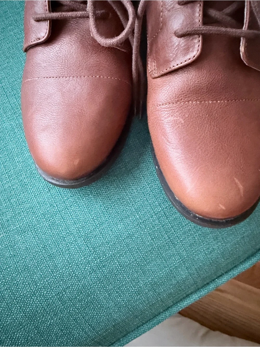 Fat Face Lace-Up Ankle Boots in Dusty Rose